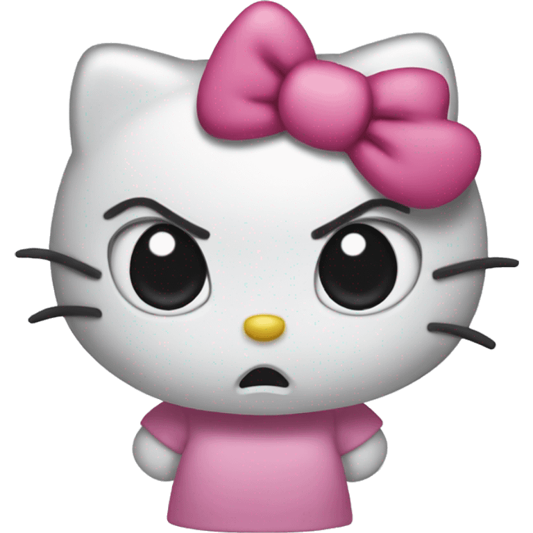 angry hello kitty  emoji