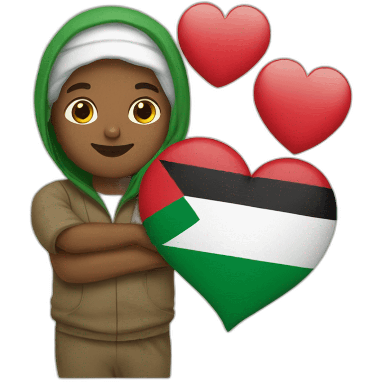 Palestine love emoji