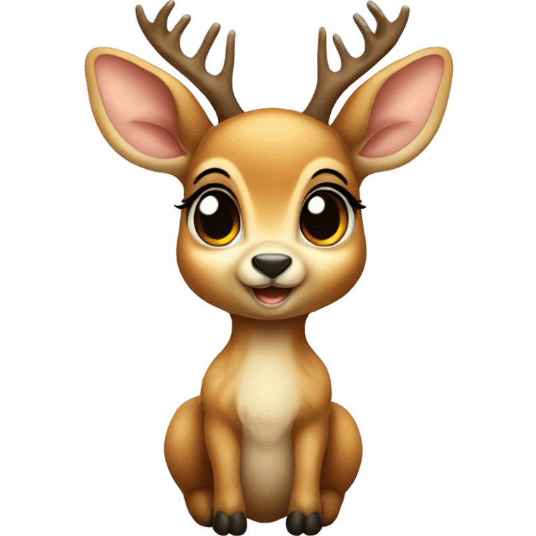 Baby deer with a halo  emoji