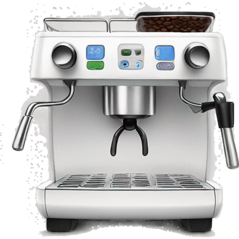 White terrakafe coffee espresso machine  emoji