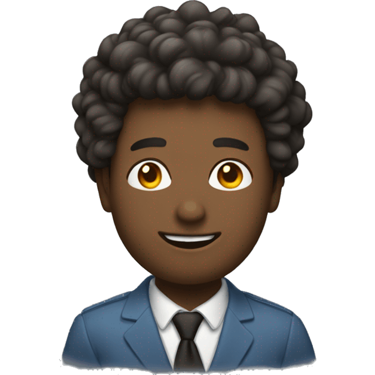 Un homme avec beaucoup de cheuveux  emoji