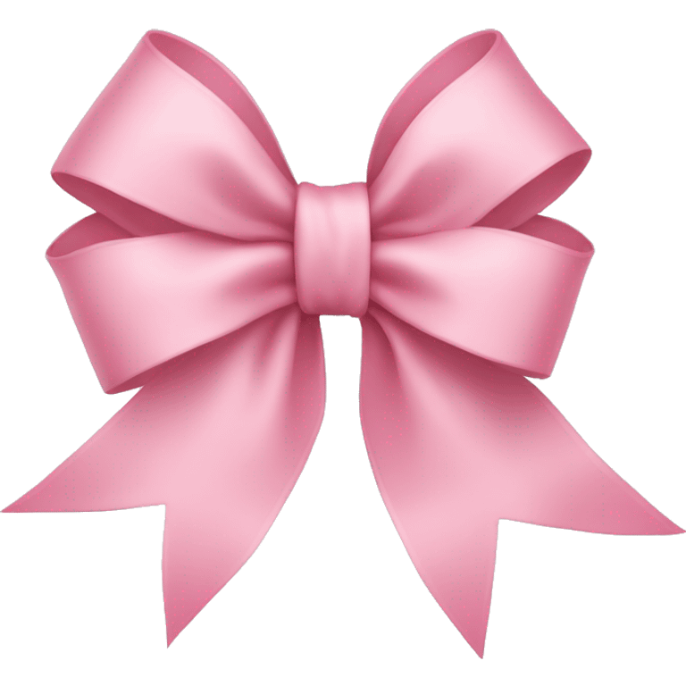 light pink ribbon bow emoji