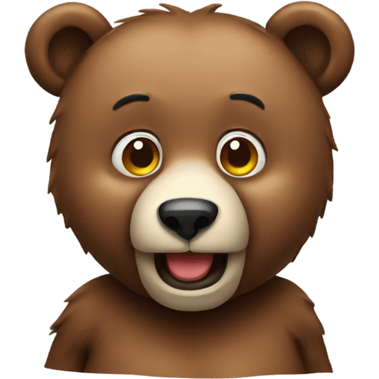 Funny bear emoji