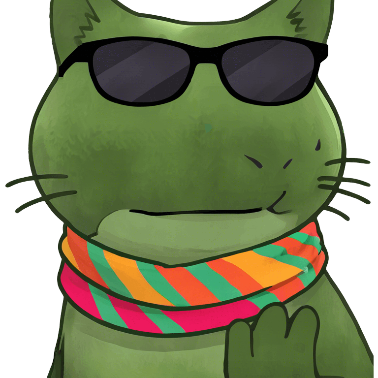 Cat with sunglasses emoji