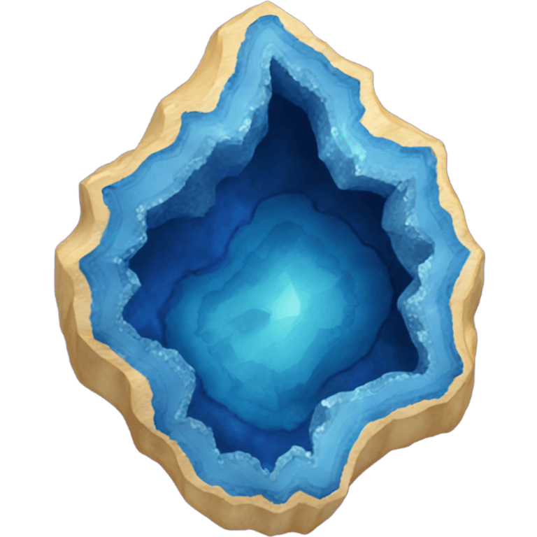 Blue geode  emoji