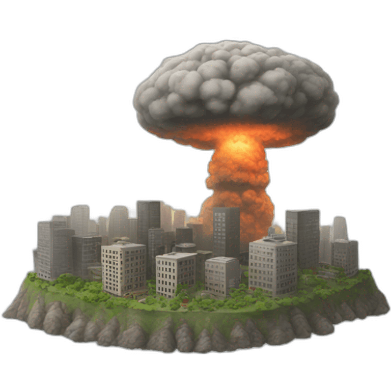 A city being nuked emoji