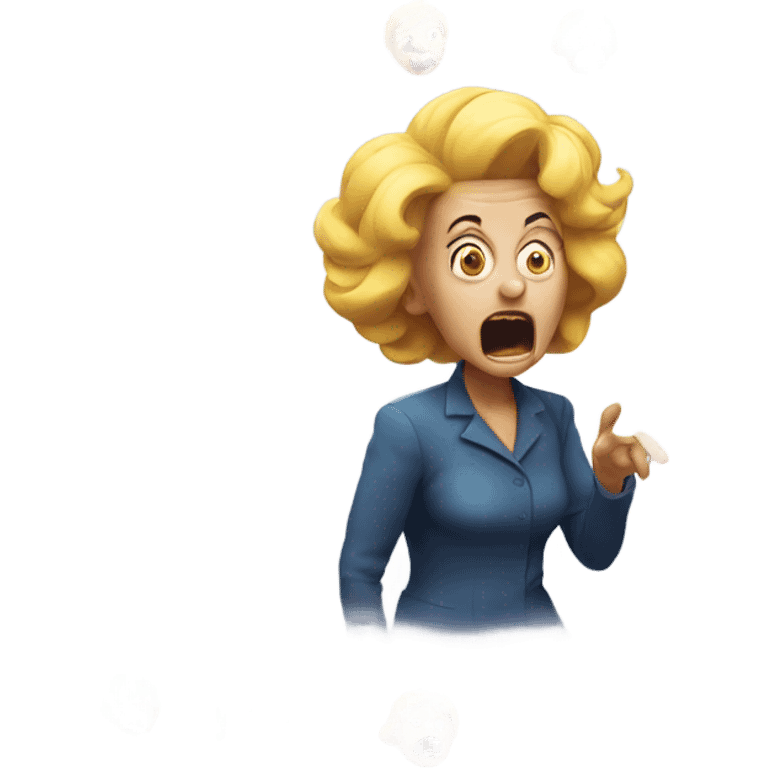 Scary lady farting  emoji