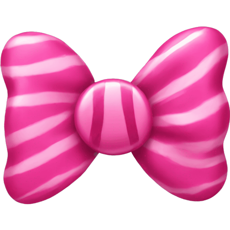 Pink candy with a bow  emoji