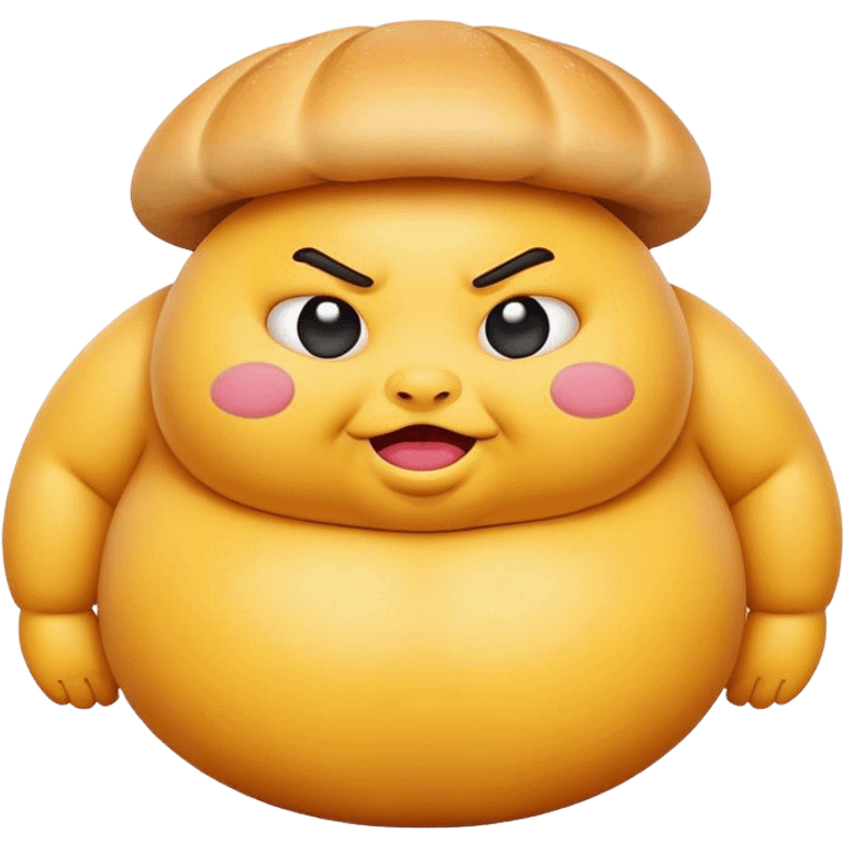 Funny fat emoji