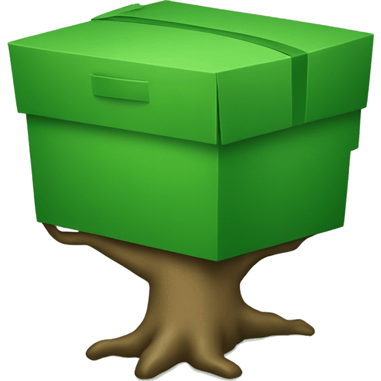 green box that has a tree in it emoji