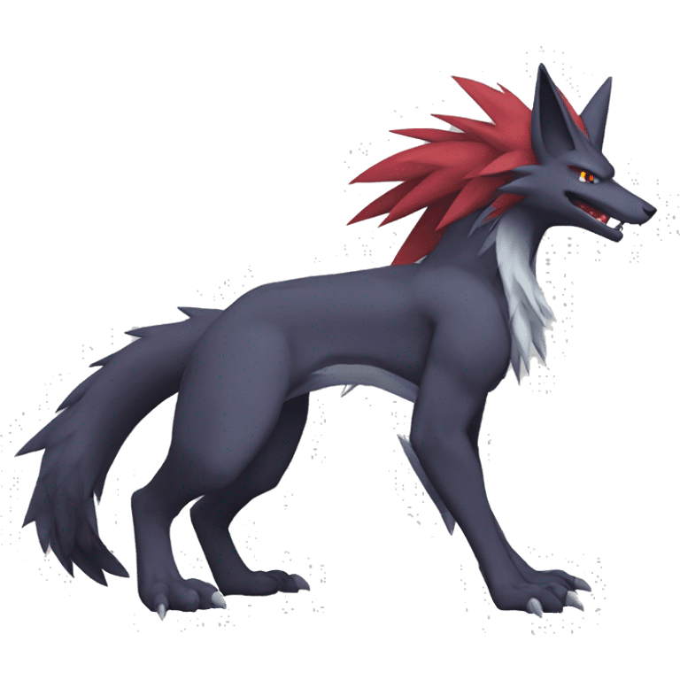 Zoroark-Lombax-Sergal-Vernid-Fakemon full body emoji