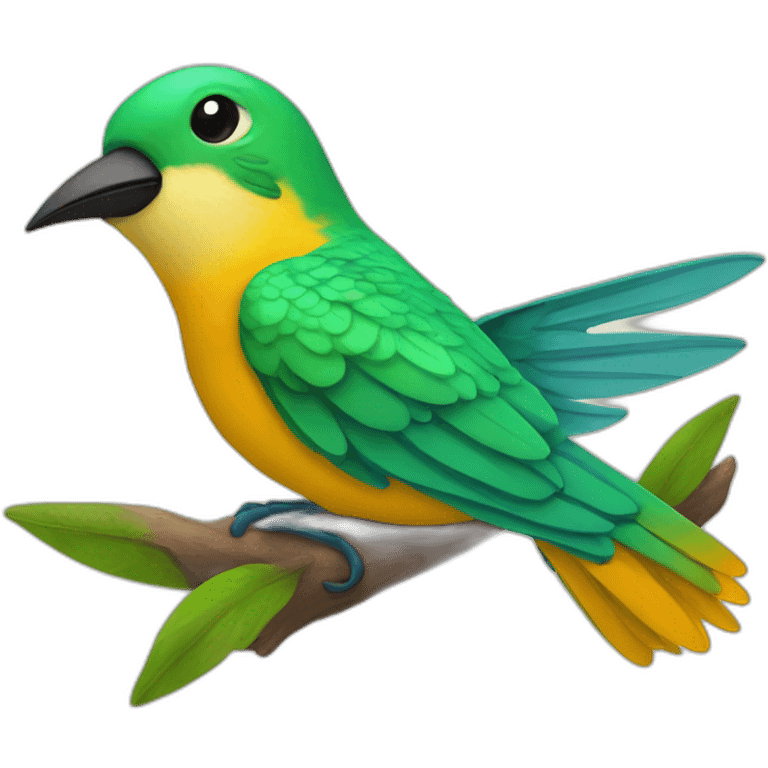 Quiero un emoji de colibrí durmiendo  emoji