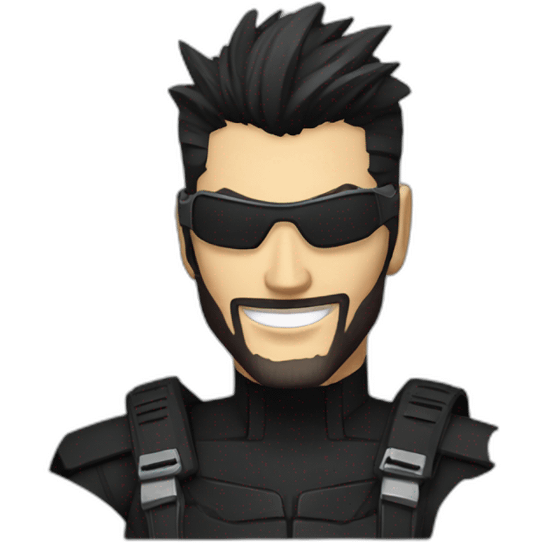 adam jensen (smiling) emoji