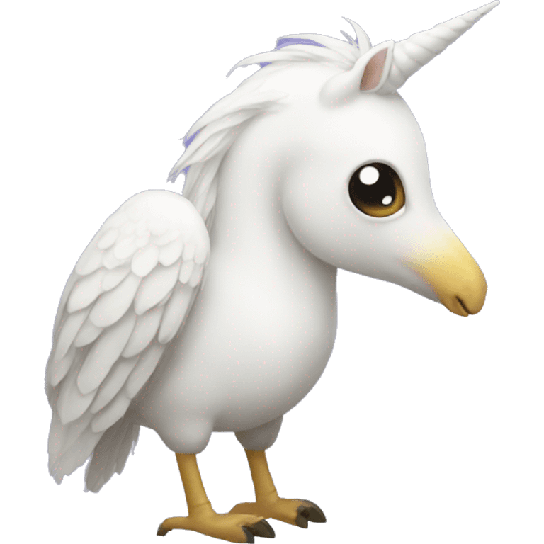 Unicorn bird emoji