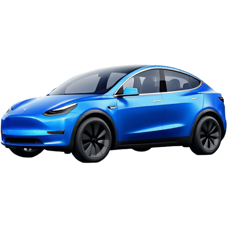 Tesla Model Y - Tesla (Model Year: 2022) (Iconic colour: Blue) emoji