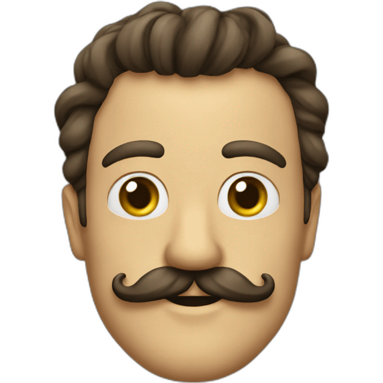 Moustache chaplinbart emoji