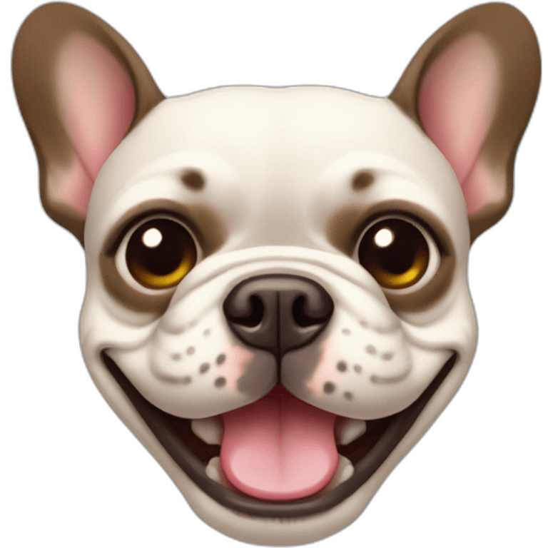 french-bulldog-face-smiling-blinking emoji