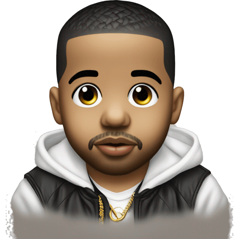 rapper drake as a baby with pacifier emoji