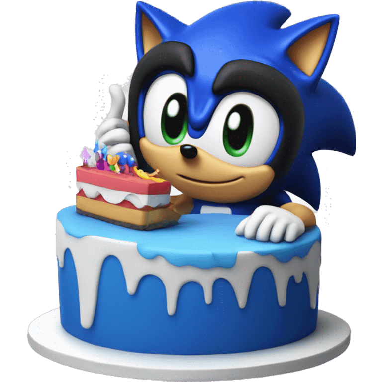 Happy Birthday with Sonic  emoji