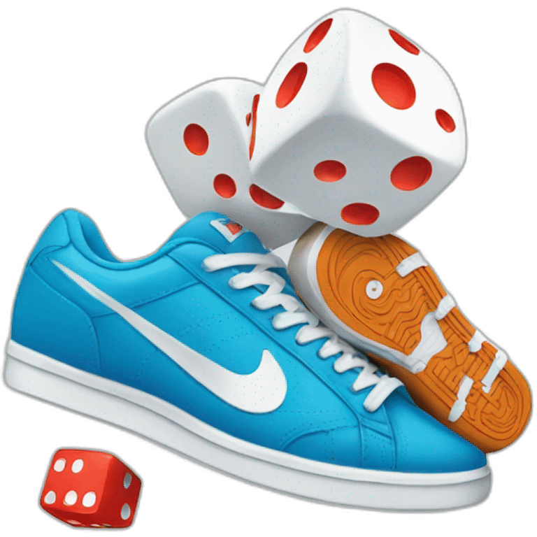 dices with nike sneakers emoji