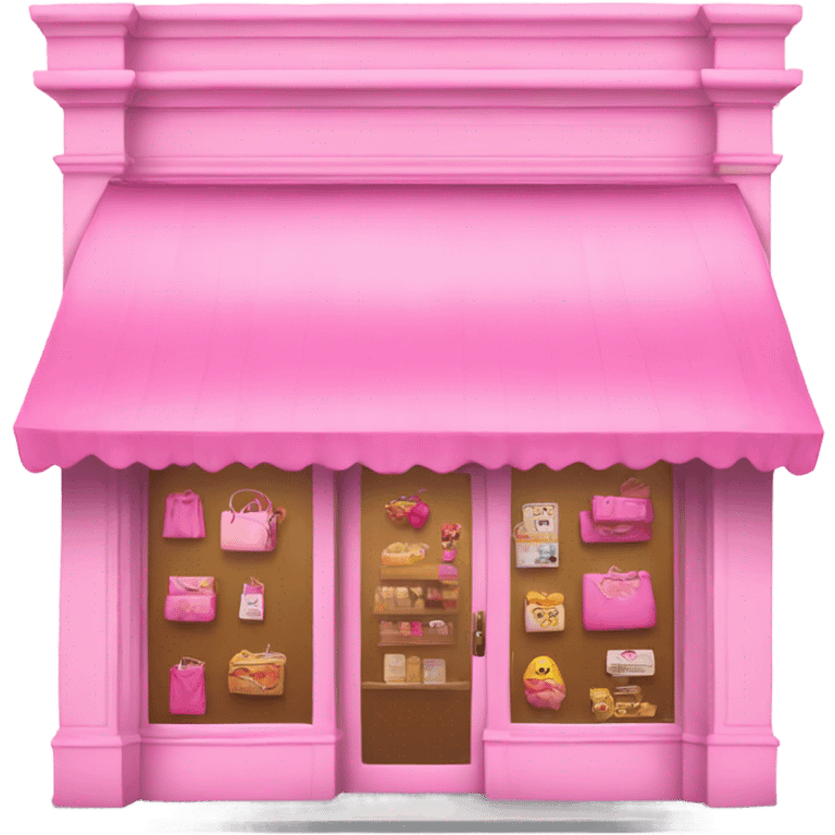 highly detailed pink store front emoji