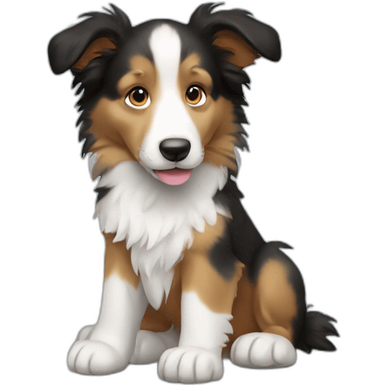 Collie puppy emoji