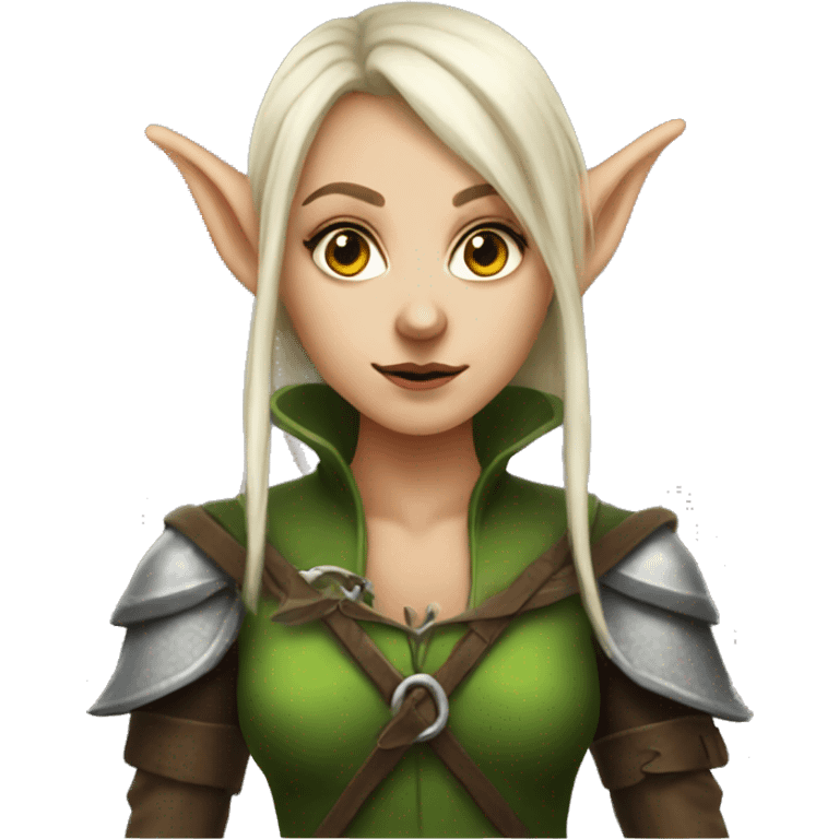 rogue female elf fantasy emoji