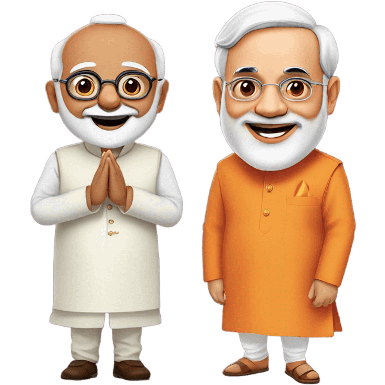 narendra modi and amit shah emoji