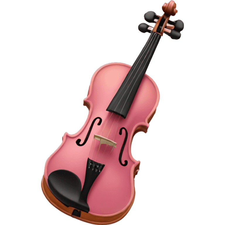 Un violín rosa  emoji