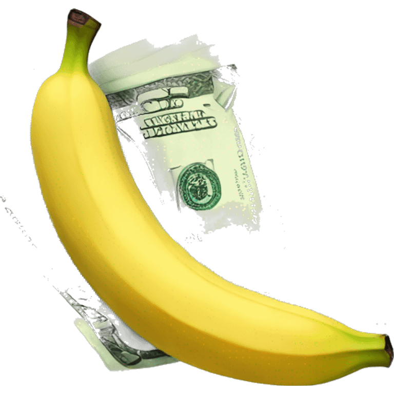 Money eating banana emoji