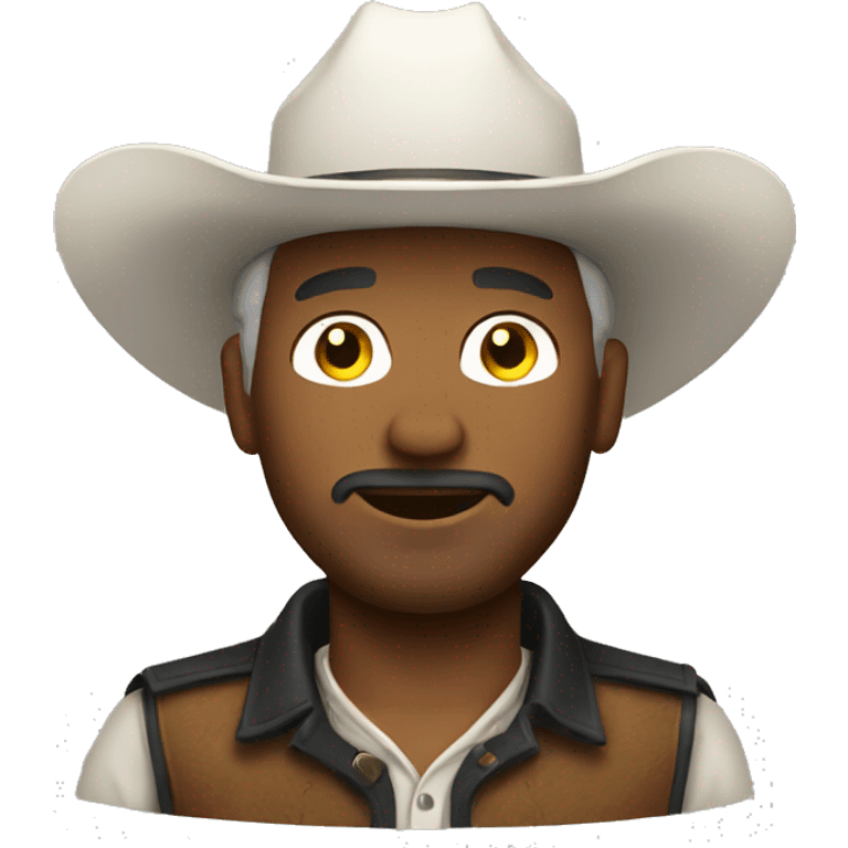 White cowboy emoji