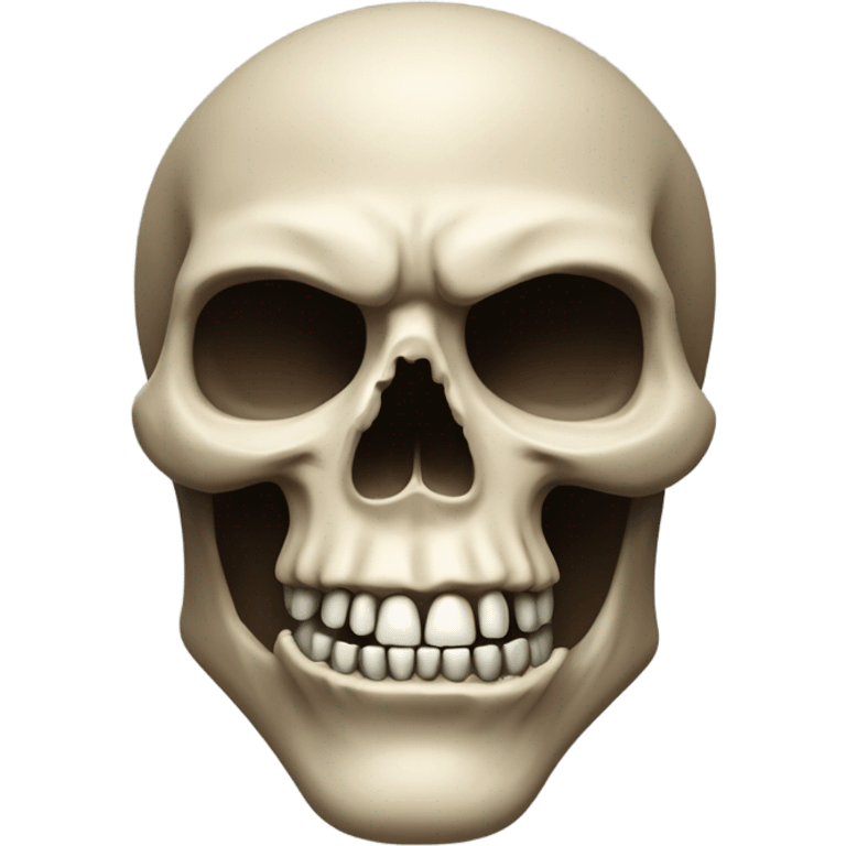 Angry skull emoji