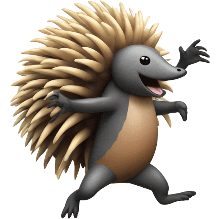 echidna dancing emoji