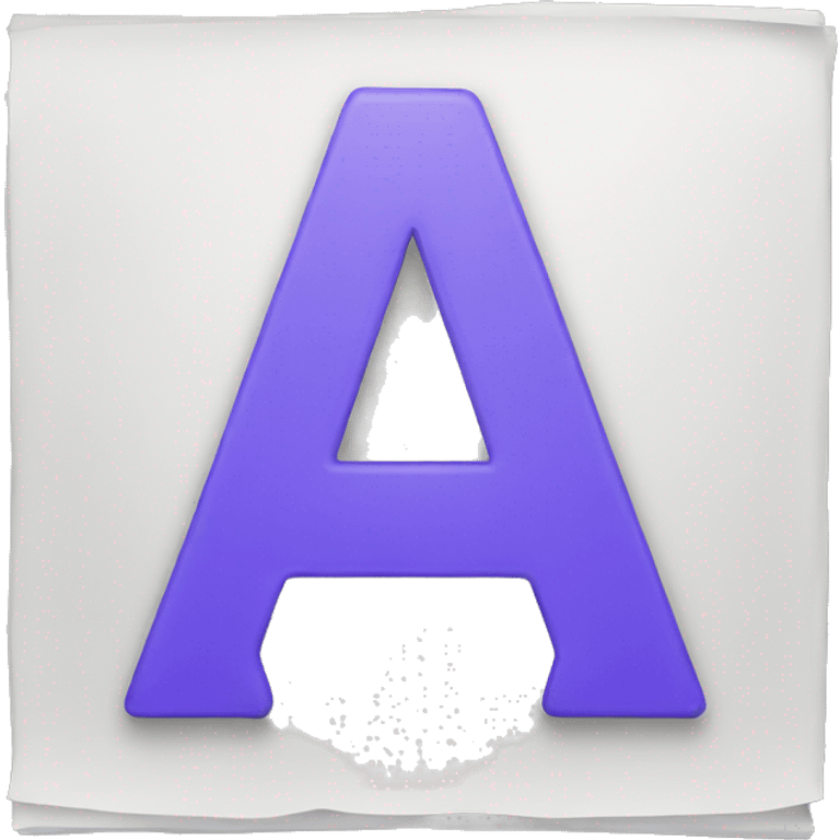 letter a emoji