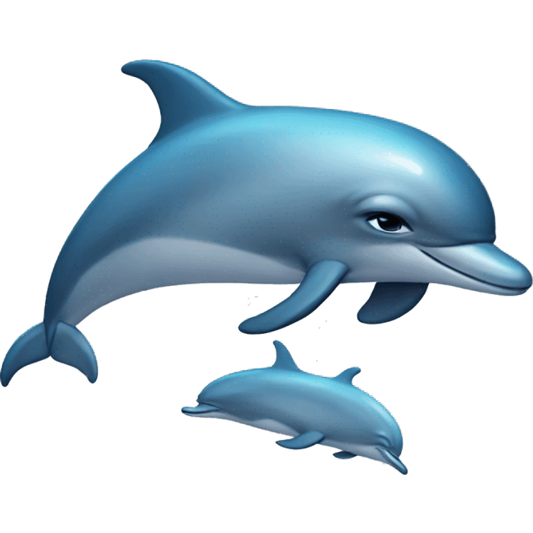 Sad dolphin emoji