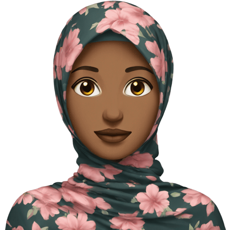 Floral hijab emoji