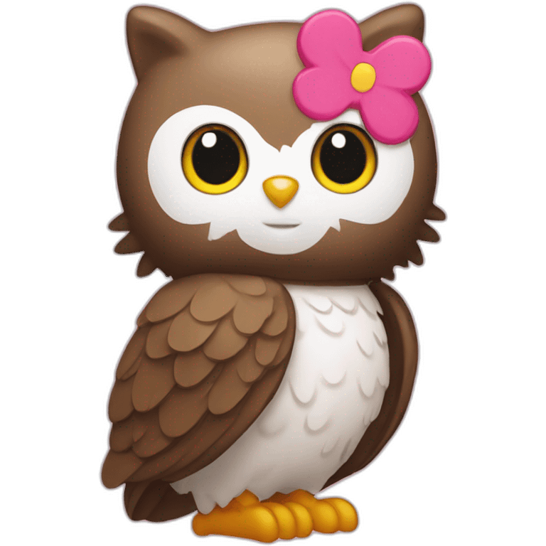 Hello kitty owl emoji