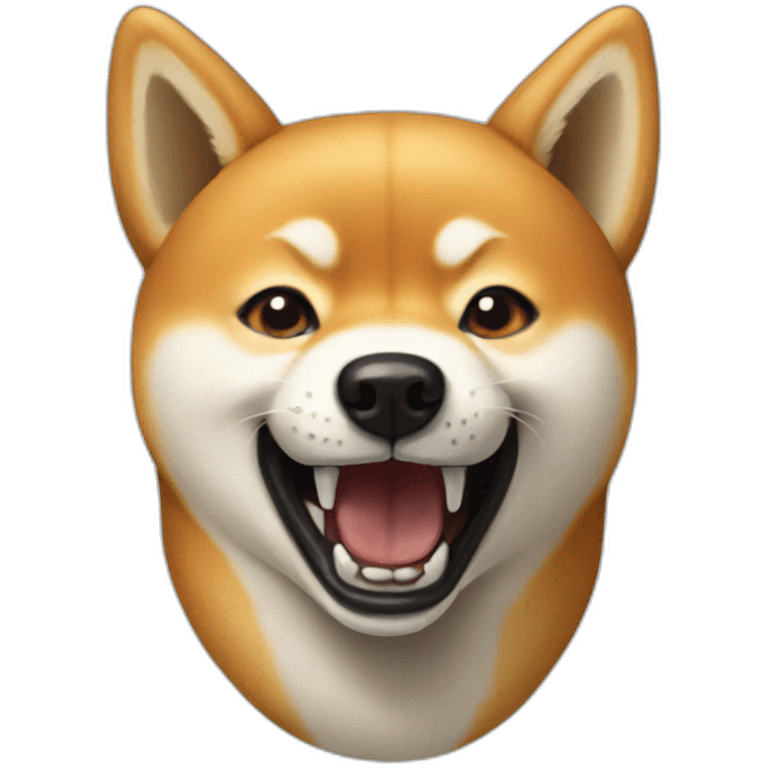 screaming shiba dog emoji