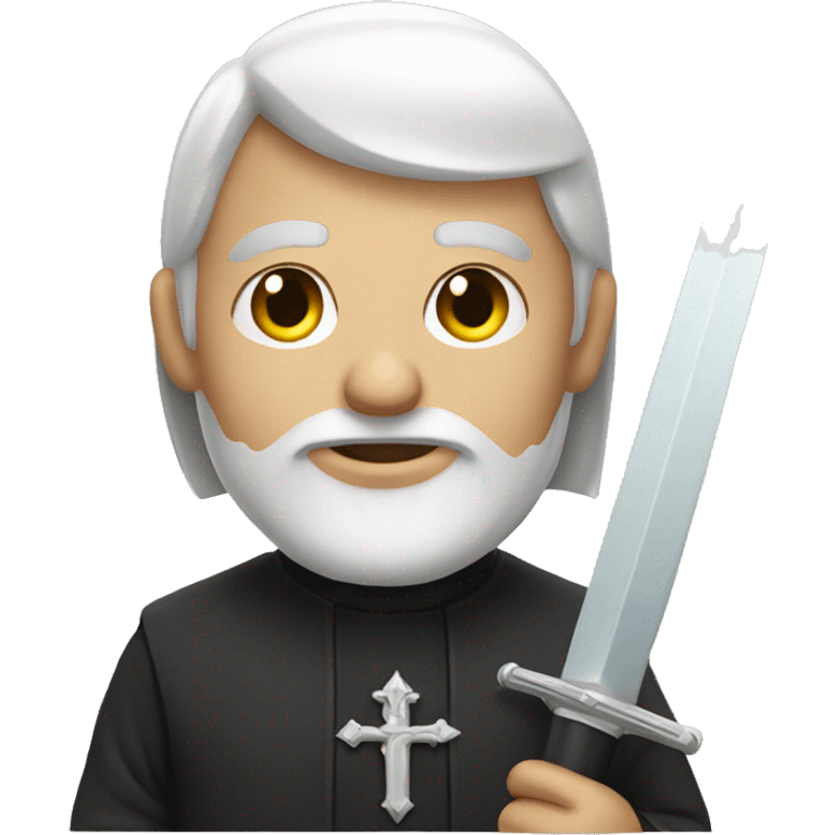 Priest with sword emoji