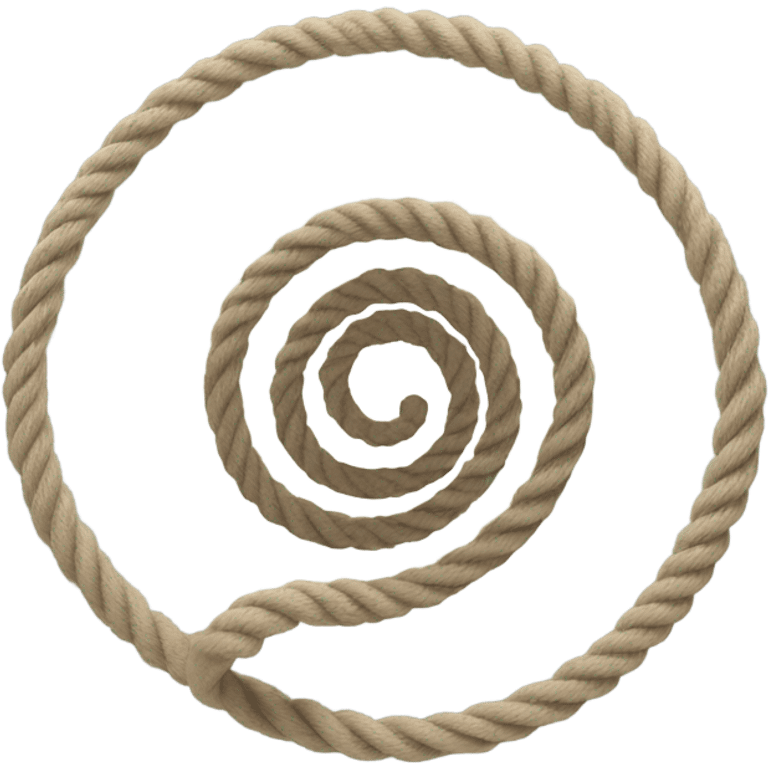 3d spinning rope, spiral emoji