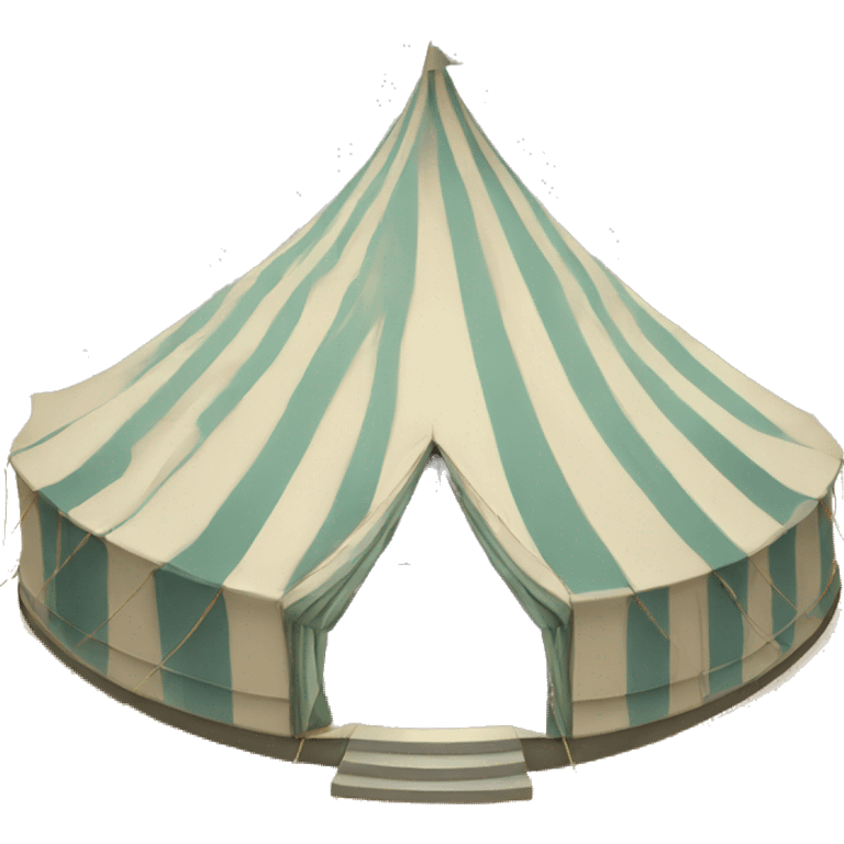 big tent with illusion of a huge interior emoji