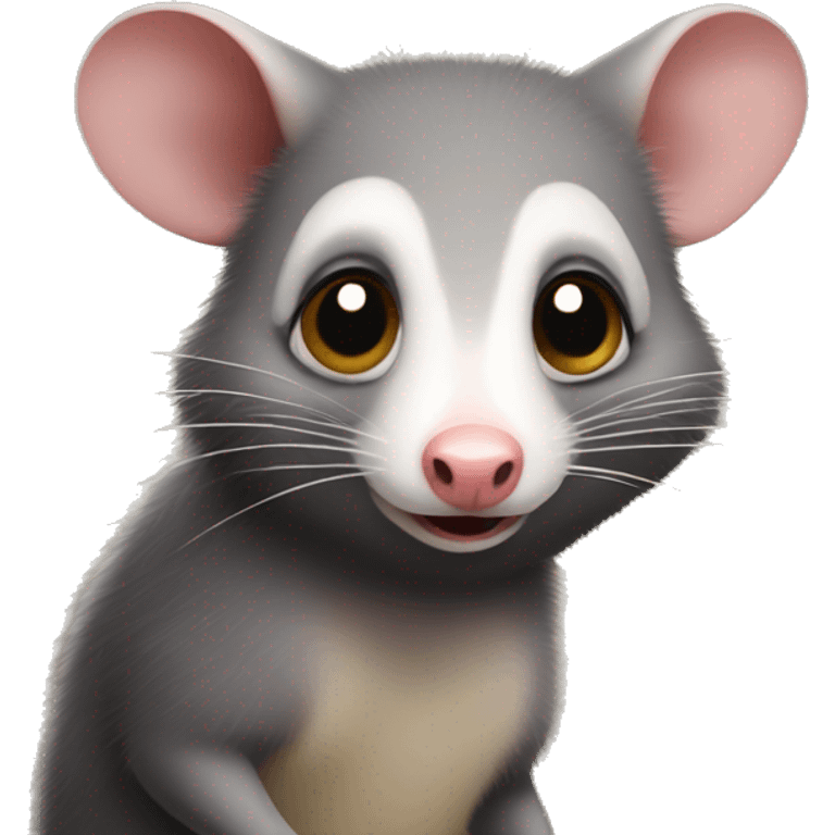 Possum looking confused emoji