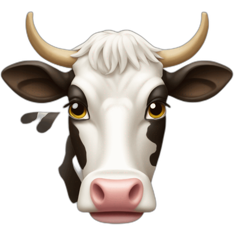 Vache qui mange emoji