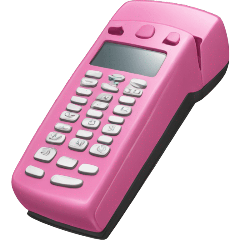 Pink flip phone  emoji