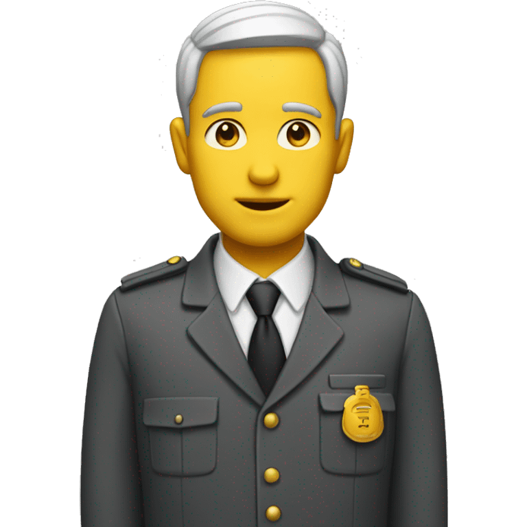 civil servant man yellow skin  emoji