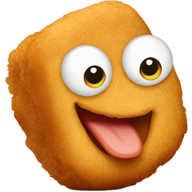 chicken nugget with a smirk emoji