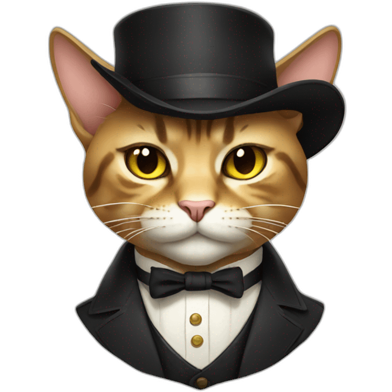 rich badass cat emoji