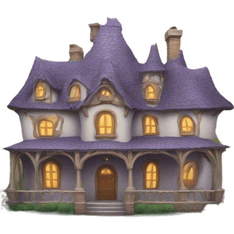 fairytale house emoji