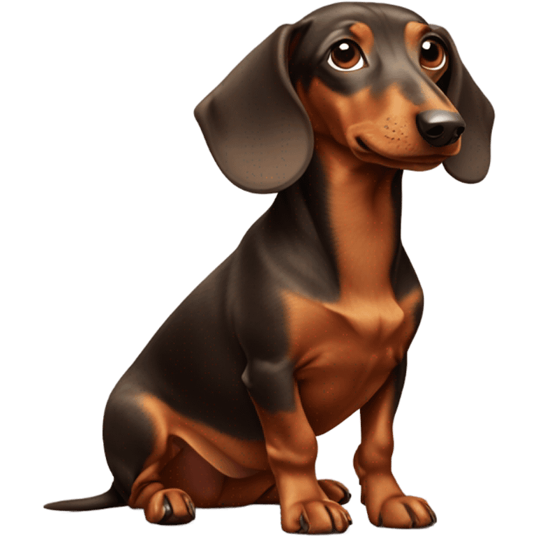 Dachshund dog emoji