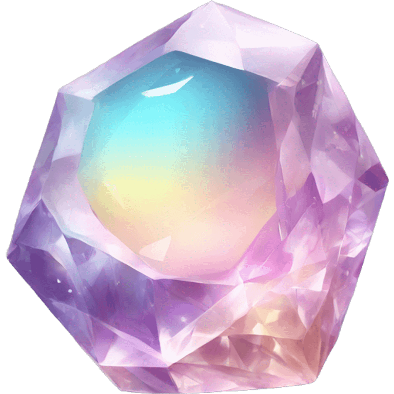 Shiny Colorful Pastel Crystal Gemstone emoji